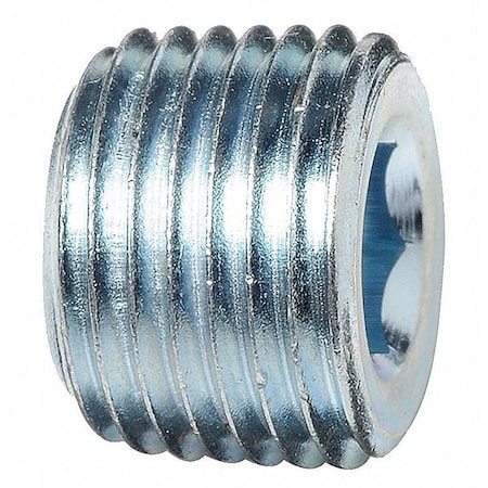 Zoro Select Socket Pipe Plug, Carbon Steel, MNPT, PK10 5RLF9