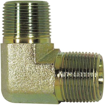 Zoro Select Elbow, 90 Deg, Carbon Steel, 150, MNPT, PK2 5RLG6