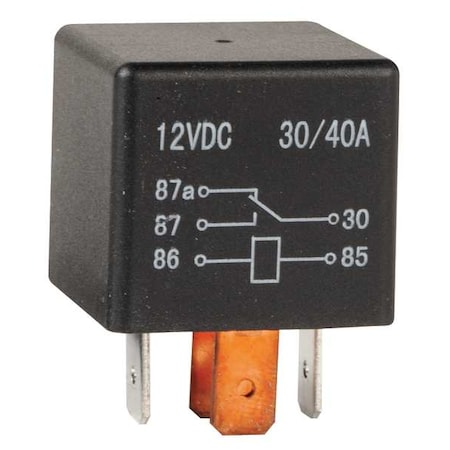 Zoro Select Mini Change Over Relay, SPDT, 20A, 12VDC 5RLV0