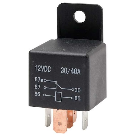 Zoro Select Automotive Relay, 2 PK 5RLU7