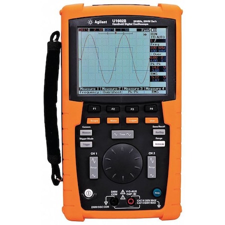 Keysight Technologies Handheld Digital Oscilloscope, 20 MHz, 2 Channels, 4.5" Color LCD U1602B