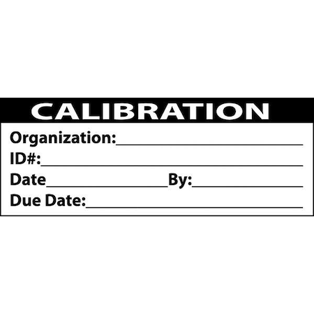 Duro Calibration Label, Black/White ISO Calibration Roll of Labels