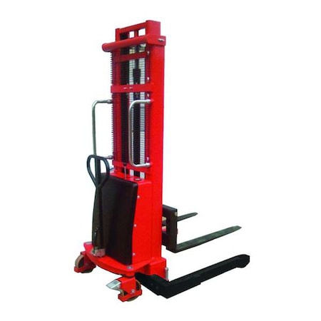 Dayton Adj Base Hydraulic Stacker, Load Cap. 2200 lb. SPN22-138