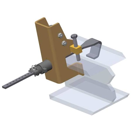 Miller Xenon Horizontal Lifeline Base, 2 2/7 ft Length, 310 lb Weight Capacity SGSB18