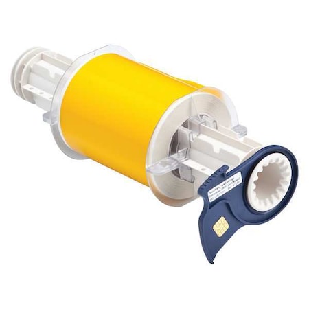 Brady Label Tape Cartridge, Yellow, Labels/Roll: Continuous 13539