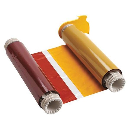 Brady Ribbon Cartridge, 8-3/4" W, 200 ft. L, Black/Blue/Red/Yellow 13532