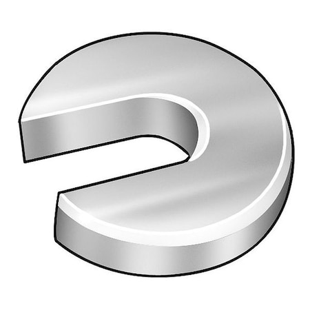 Zoro Select Slotted Washer, For Screw Size 3/8 in , Steel Black Oxide Finish Z9424