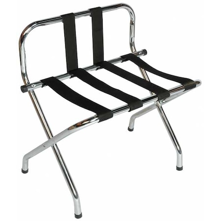 Csl Luggage Rack, 26 1/2 H x 16 D In., PK6 1055B-C-BL