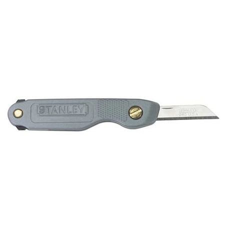 STANLEY Folding Pocket Utility Knife, Folding Retractable, Utility, General Purpose, Plastic, 6 3/4 in L 10-049