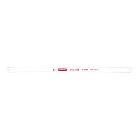 STANLEY Hacksaw Blade, 12 In, 24 TPI, Bi-metal 15-631