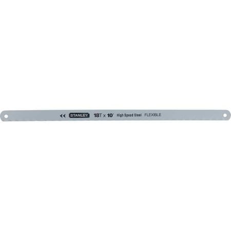 Stanley Hacksaw Blade, 10 In, 18 TPl, HSS 15-808A