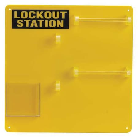 Brady Lockout Board, Unfilled, Polycarbonate 50990