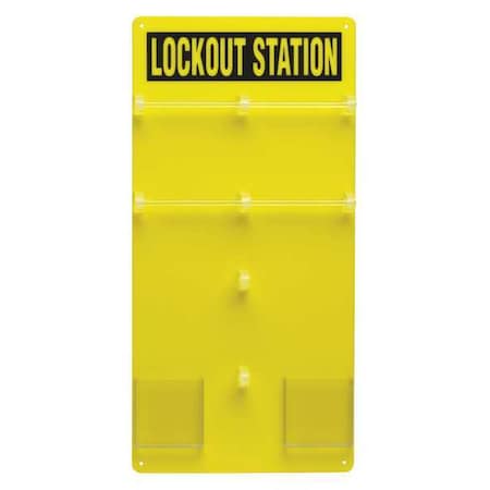 Brady Lockout Board, Unfilled, 23-1/2 In H 50991