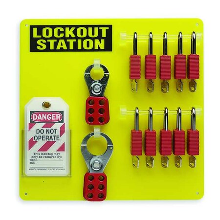 Brady Lockout Station, Filled, 26 Components 51187