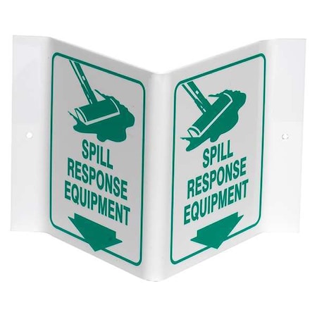 Brady Spill Response Equipment, 8 in x 8 in, Square, Acrylic, V1SR03A V1SR03A