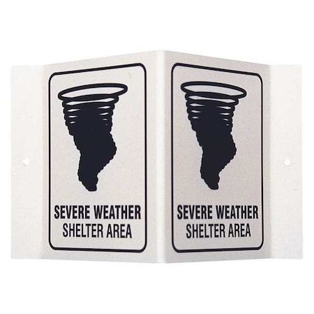 Brady Emergency Sign, 6 in Height, 9 in Width, Plastic, Rectangle, English V1SWG4G