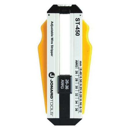 Ok Industries 3 7/8 in Adjustable Wire Stripper 26 to 36 AWG ST-450