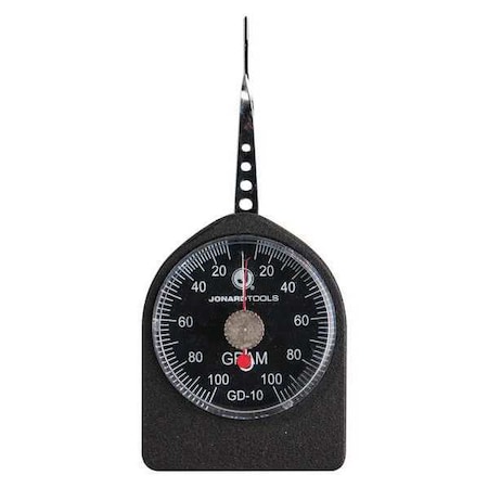 Jonard Tools Dynamometer Gauge, Dial, 10-100g GD-10