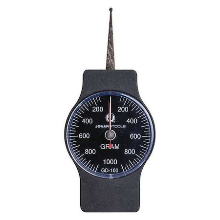 Jonard Tools Dynamometer Gauge, Dial, 100-1000g GD-100