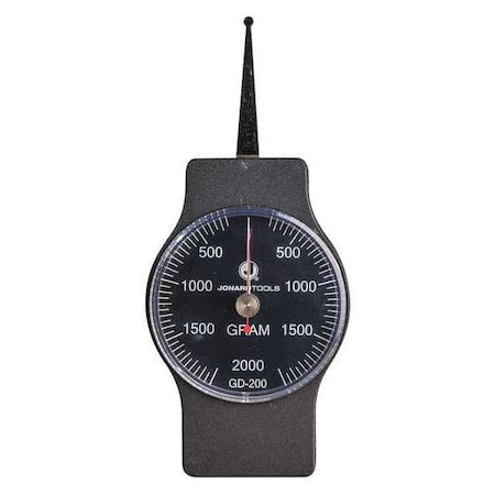 Jonard Tools Dynamometer Gauge, Dial, 200-2000g GD-200