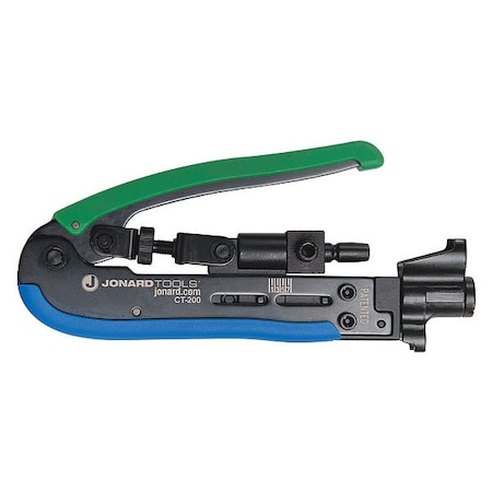 JONARD TOOLS 6 3/4 in Crimper RG-59, RG-6, and RG-11 CT-200