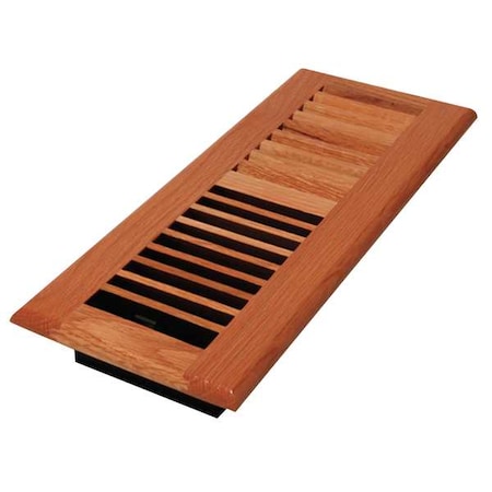 Decor Grates Floor Register, 5.5 X 13.5, Lacquered Natural, Oak Wood WL412-N