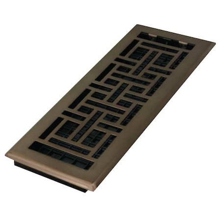 Decor Grates Floor Register 5.5 X 13.5, Rubbed Bronze, Plastic AJH412-RB