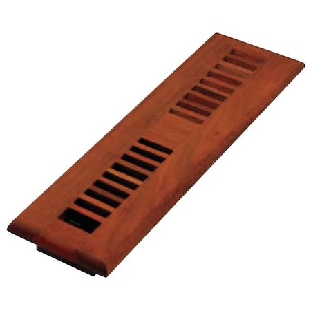 Decor Grates Floor Register 3.75 X 13.5, Lacquered Natural, Cherry Wood WLC212-N
