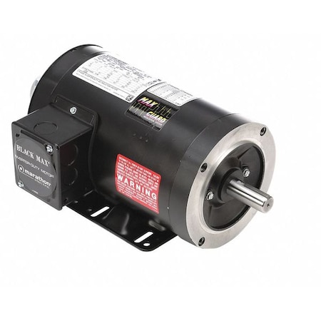 Leeson Vector Motor, 3.0 lb-ft, 1 HP, 230/460 V 143THTR5326