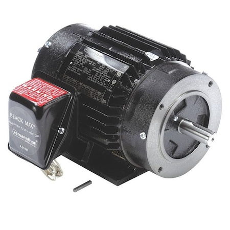 Leeson Vector Motor, 6.0 lb-ft, 1 HP, 230/460 V 145THTN6046