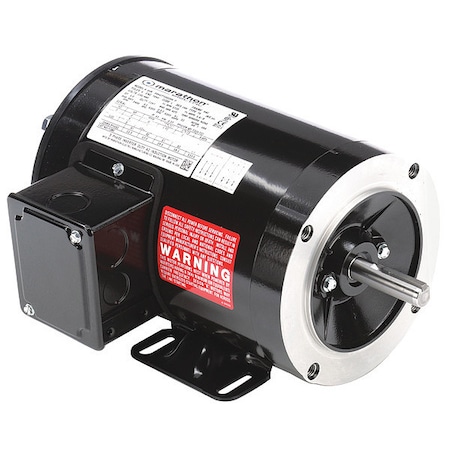 Leeson Vector Motor, 1.5 lb-ft, 1/2 HP, 230/460 V 056H17T15526