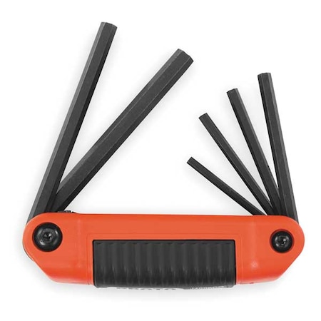 Proto 6 Piece SAE Fold-Up Hex Key Set, J4996CG J4996CG