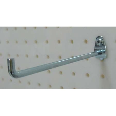 Zoro Select Single Rod Pegboard Hook, 6 In, PK10 5TPD4