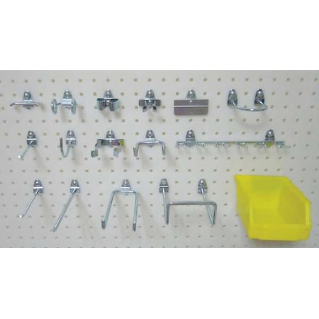 Zoro Select Pegboard Hook Assortment Kit 5TPF5