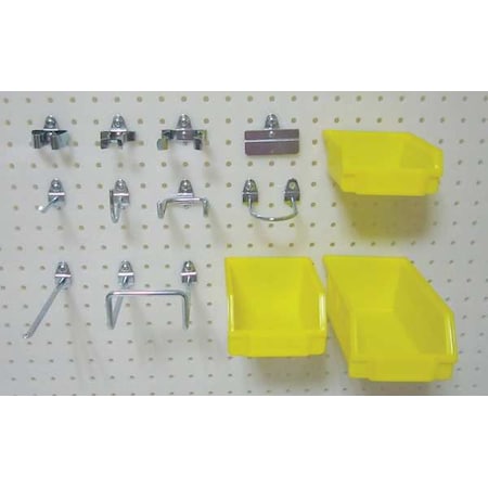 Zoro Select Pegboard Hook Assortment Kit 5TPF6
