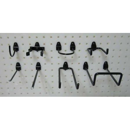 Zoro Select Pegboard Hook Assortment Kit, 12 Pc 5TPJ6