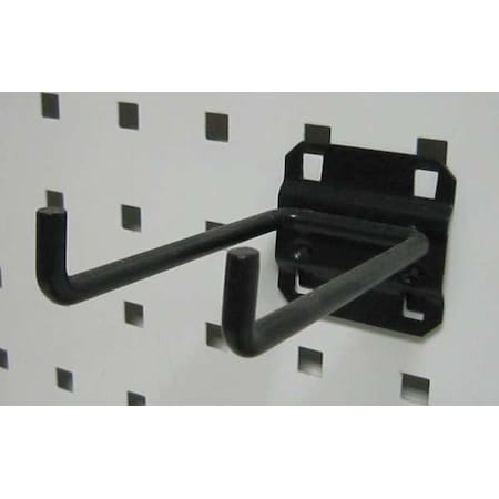 Zoro Select Double Rod Pegboard Hook, 4 In, PK5 5TPL2