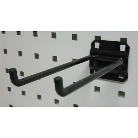 Zoro Select Double Rod Pegboard Hook, 5-3/4 In, PK5 5TPL3