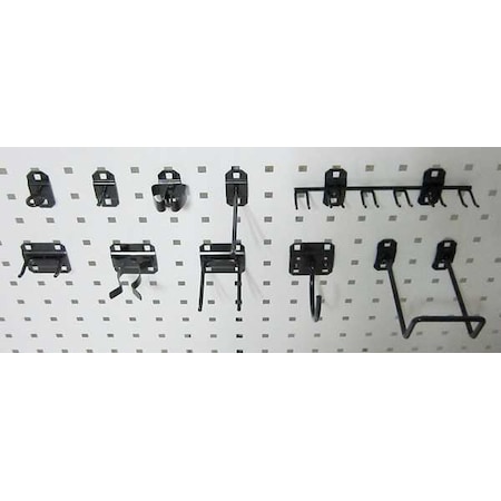 Zoro Select Pegboard Hook Assortment Kit, 46 Pc 5TPP0