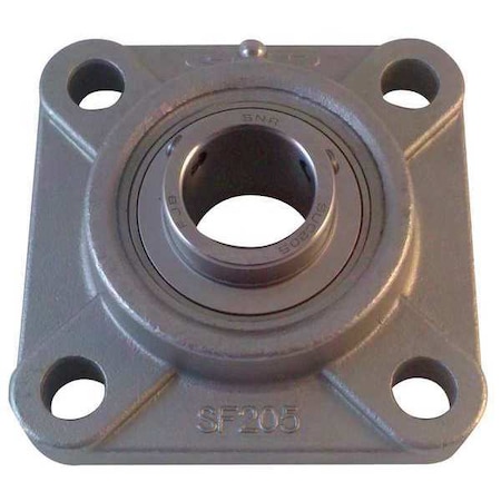 NTN Flange Bearing, 4-Bolt, Ball, 1-7/16" Bore SUCF207-23