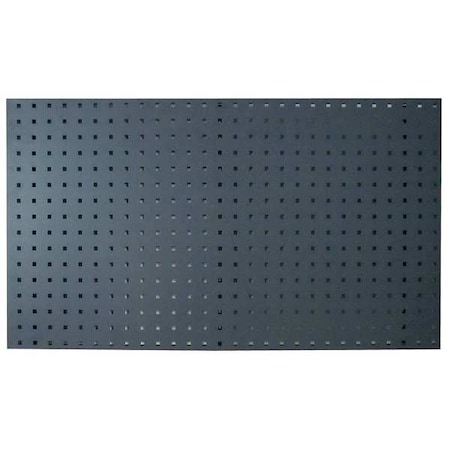 Zoro Select Square Hole Pegboard, 42-1/2x24, Gray, PK2 5TPC7