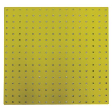 Zoro Select Square Hole Pegboard, 24x24, Yellow, PK2 5TPC2