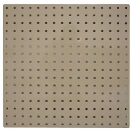 Zoro Select Square Hole Pegboard, 24x24, Tan, PK2 5TPC4