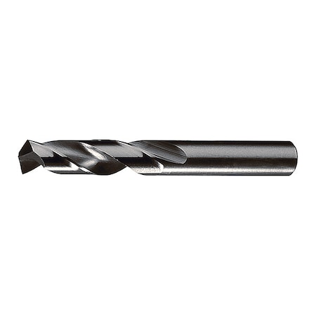 Westward Screw Machine Drill Bit, 1/8 in Size, 135  Degrees Point Angle, Cobalt Steel, Straw/Bronze Finish 5TVT3