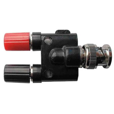 Zoro Select BNC Adapter, Male to Double Binding Post 5TXE2