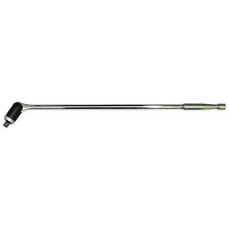 Westward 1/2" Drive, 24" Breaker Bar, Chrome 5TZE1