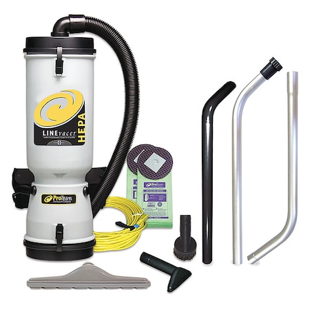 Proteam LineVacer HEPA 10 qt. Backpack Vacuum w/ High Filtration Tool Kit 100277