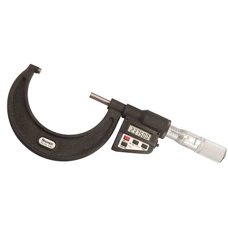 Starrett Electronic Micrometer, 2 to 3", 0.00005 Res 733XFLZ-3