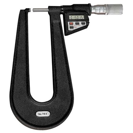Starrett Electronic Sheet Metal Micrometer, 0 to 1" 764BXFL