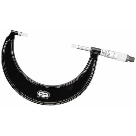 Starrett Blade Micrometer, 3-4", 0.001" Res 486P-4